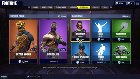 Fortnite Cosmetics, Item Shop History, Randomiser and more. View the current item shop, a list of all available cosmetics and more. FNBR.co. home shop;
